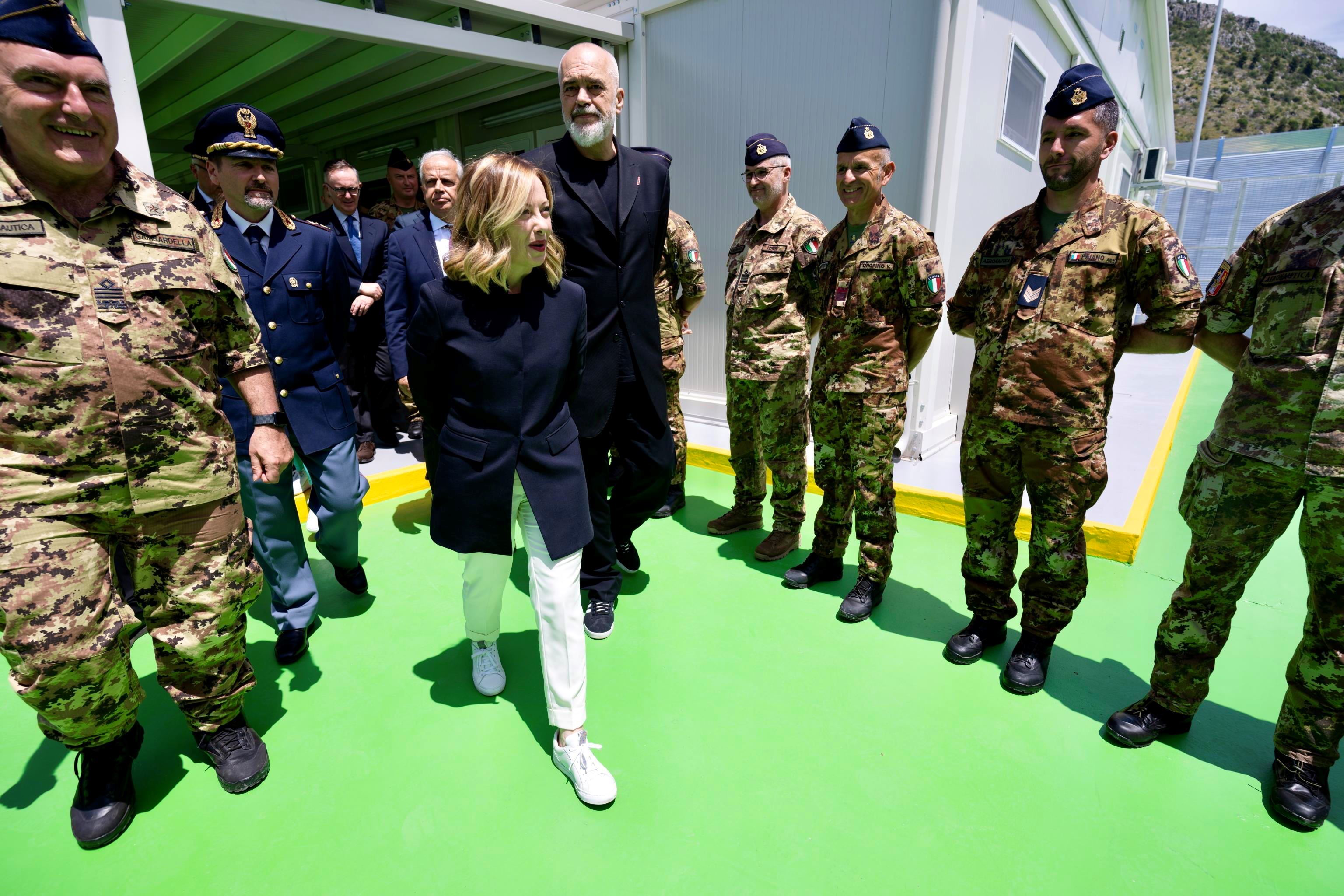 Meloni con il primo ministro albanese