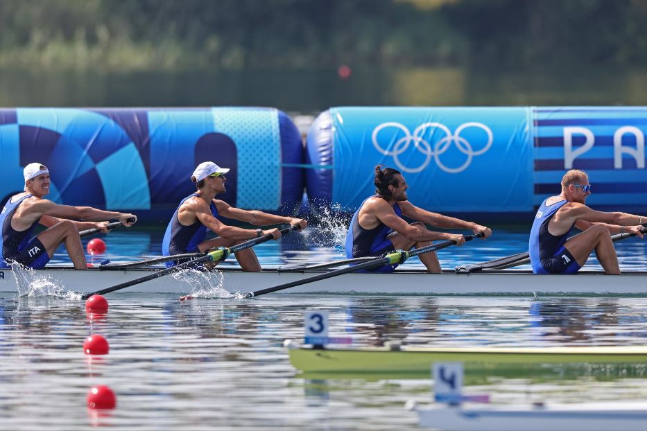 Matteo Lodo, Giovanni Abbagnale, Giuseppe Vicino e Nicholas Kohl - Epa/Ali HAider