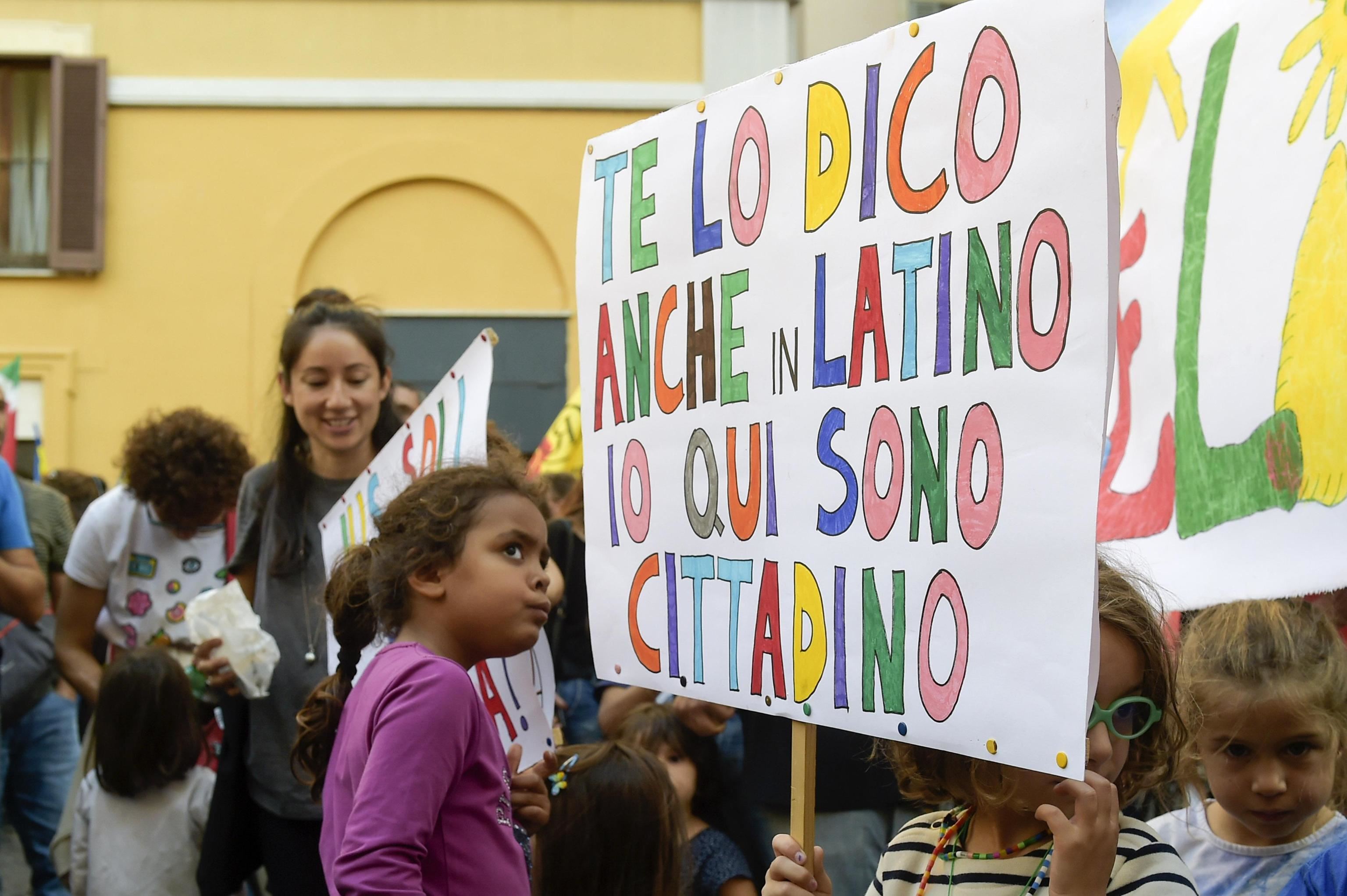 Manifestazione per la cittadinanza agli stranieri negli anni scorsi a Roma