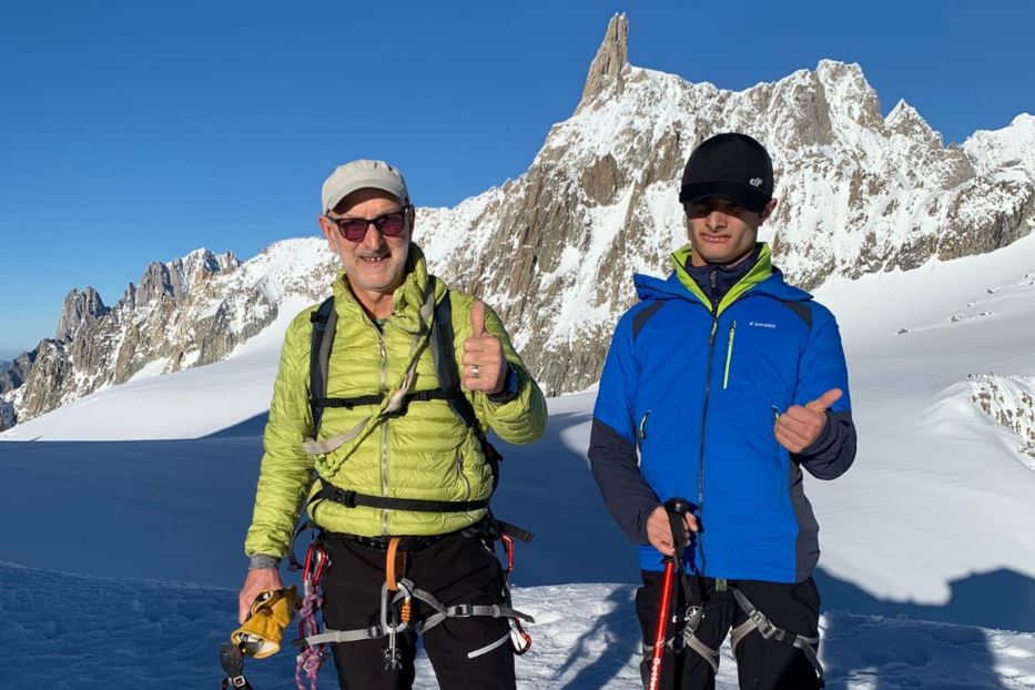 Luigi Degli Occhi con l'istruttore Massimo Magnocavallo