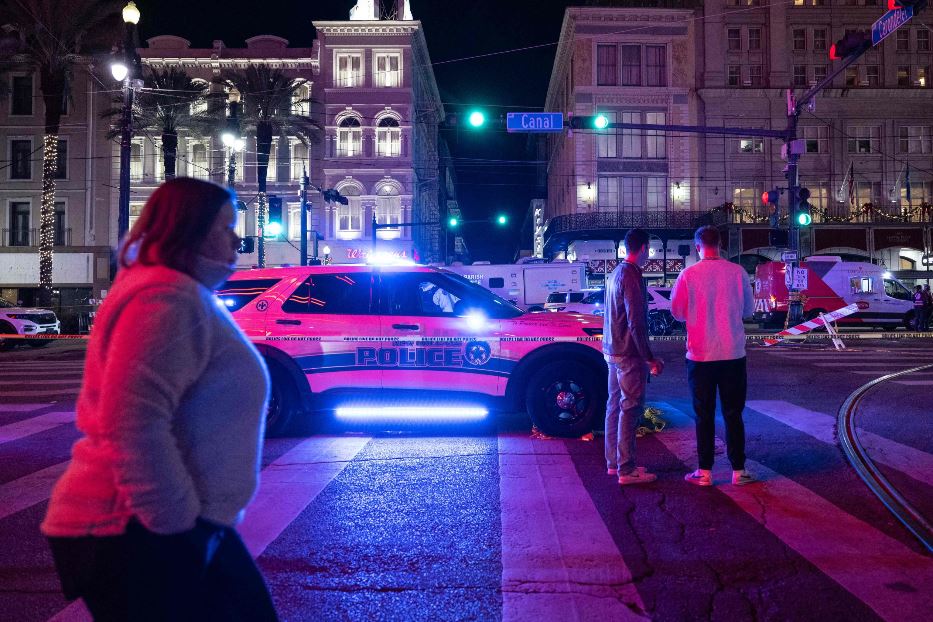 L'area dell'attentato a New Orleans