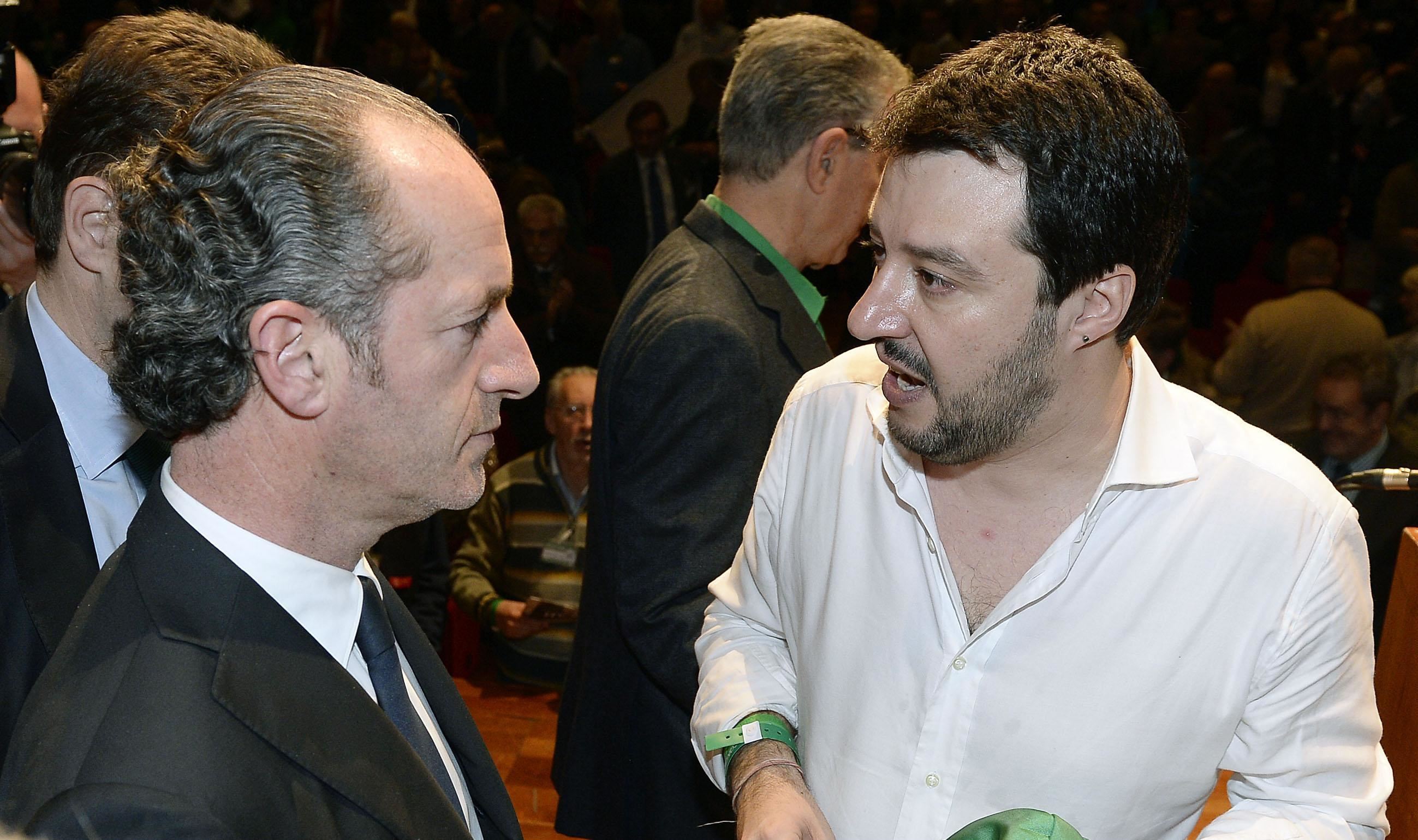 Salvini con il governatore del Veneto Zaia