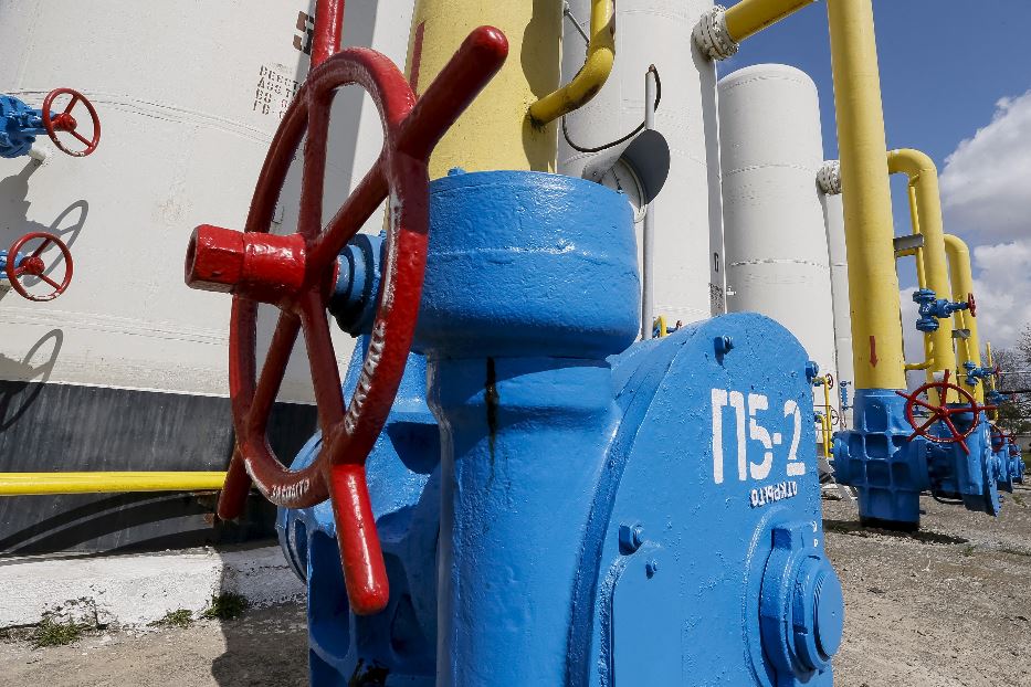 Una stazione di compressione del gas alla periferia di Kiev: l'Ucraina è la porta d'ingresso del gas russo diretto in Europa